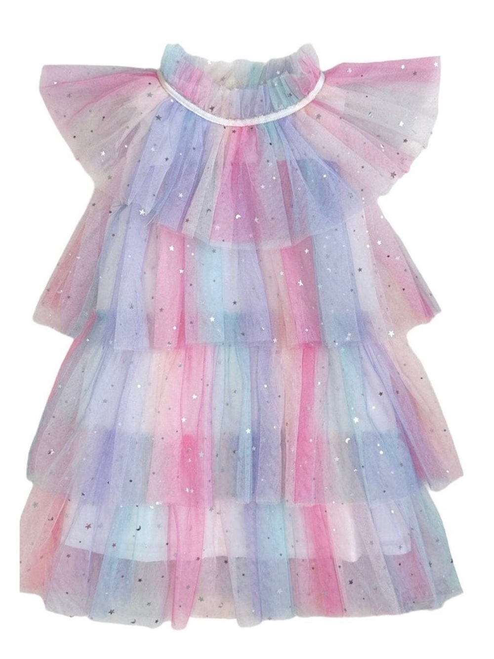 Lola + The Boys Sunset Stars Tulle Dress